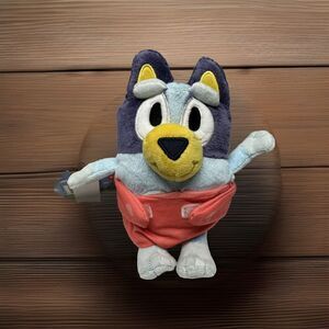 Bluey & Friends Baby Bluey 8" Plush Toy Red Diaper Stuffed Animal Moose NWT